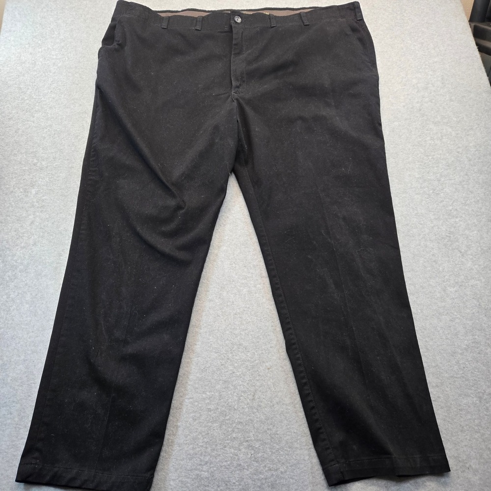 Lee Extreme Motion Relaxed Taper Pants Mens 54x32 Black Chino 104376501